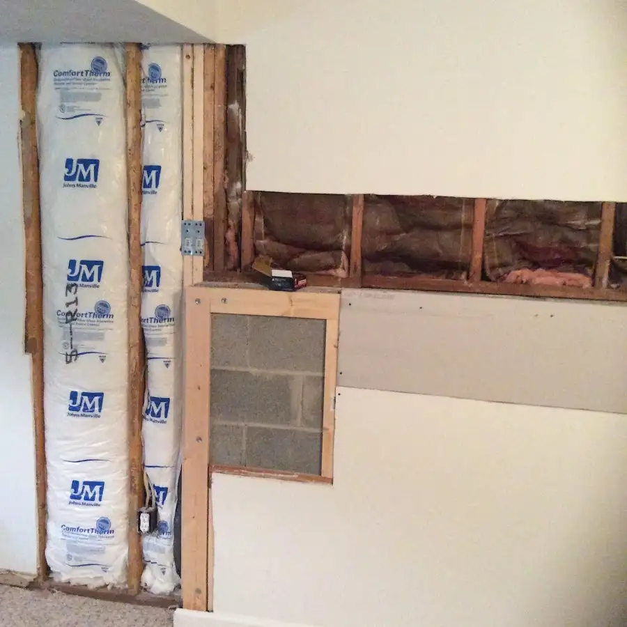 Wall insulation replacement during Contents Cleaning & Restoration in Sherwood